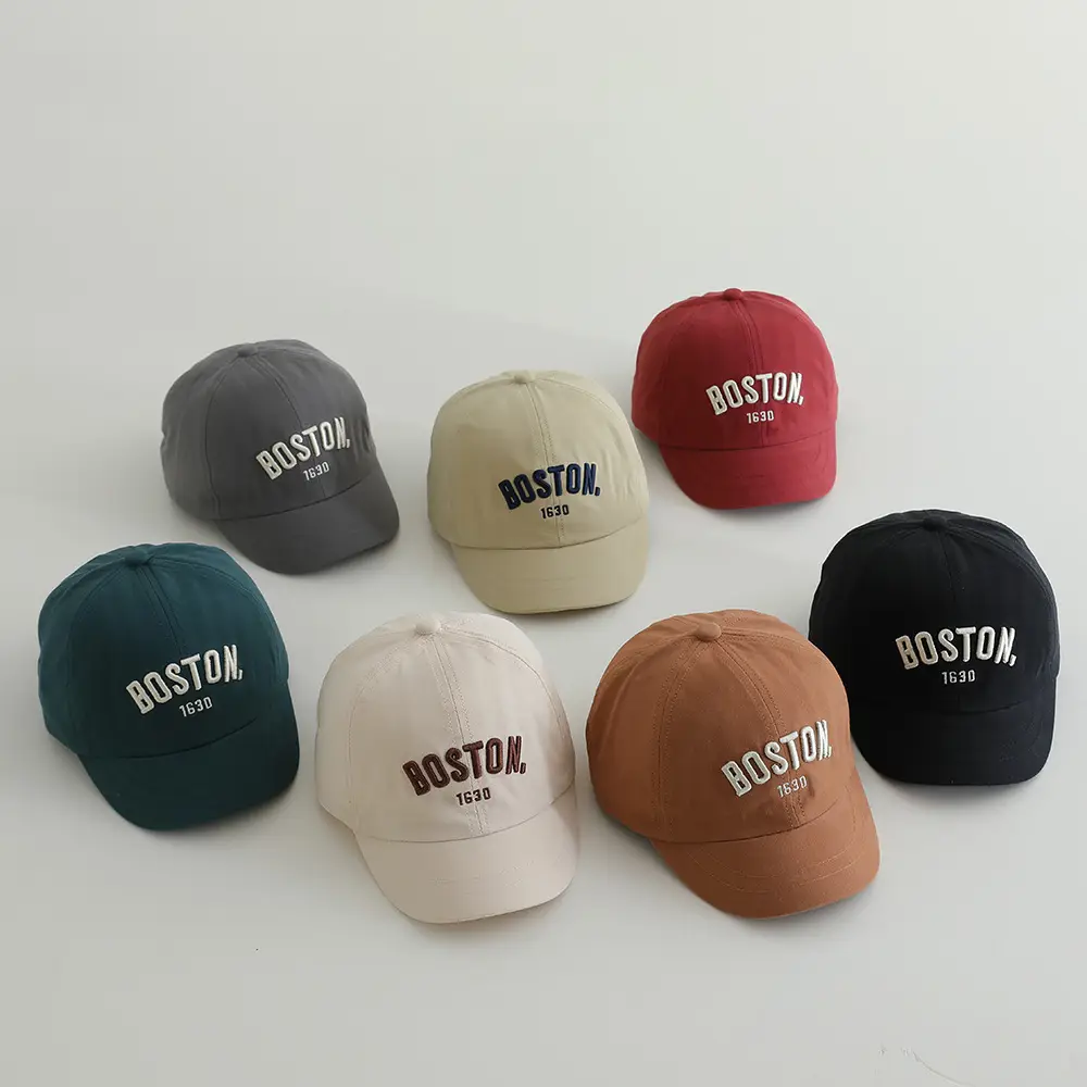 Boston 1930 Embroidered Cap for Boys Girls Spring Autumn — feature 2