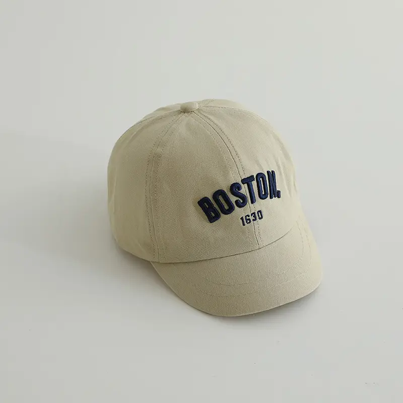 Boston 1930 Embroidered Cap for Boys Girls Spring Autumn - Image 2