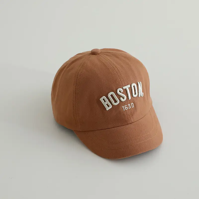 Boston 1930 Embroidered Cap for Boys Girls Spring Autumn - Image 3