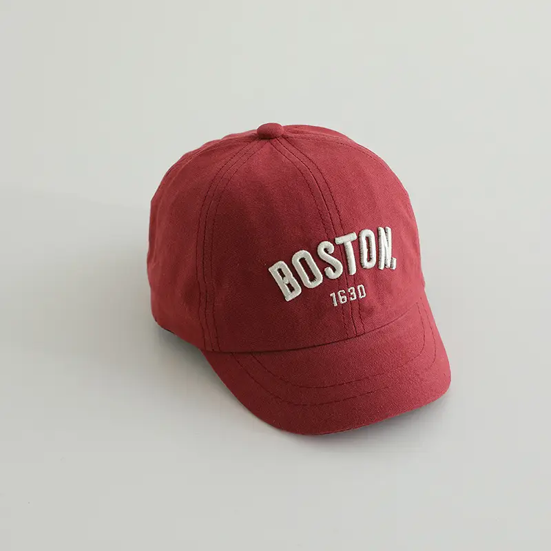 Boston 1930 Embroidered Cap for Boys Girls Spring Autumn - Image 4