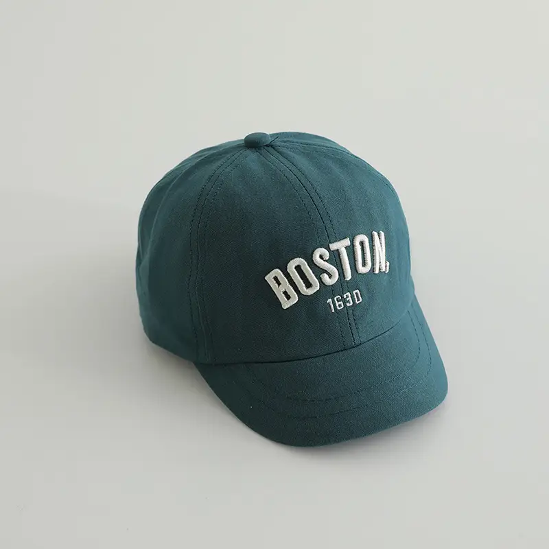 Boston 1930 Embroidered Cap for Boys Girls Spring Autumn - Image 5
