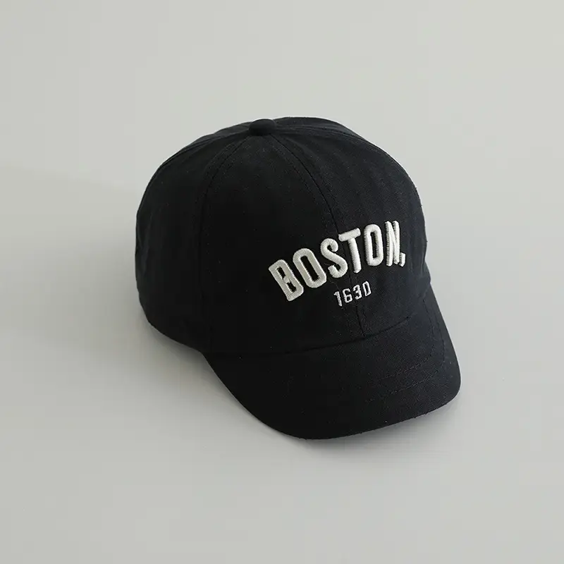 Boston 1930 Embroidered Cap for Boys Girls Spring Autumn - Image 7