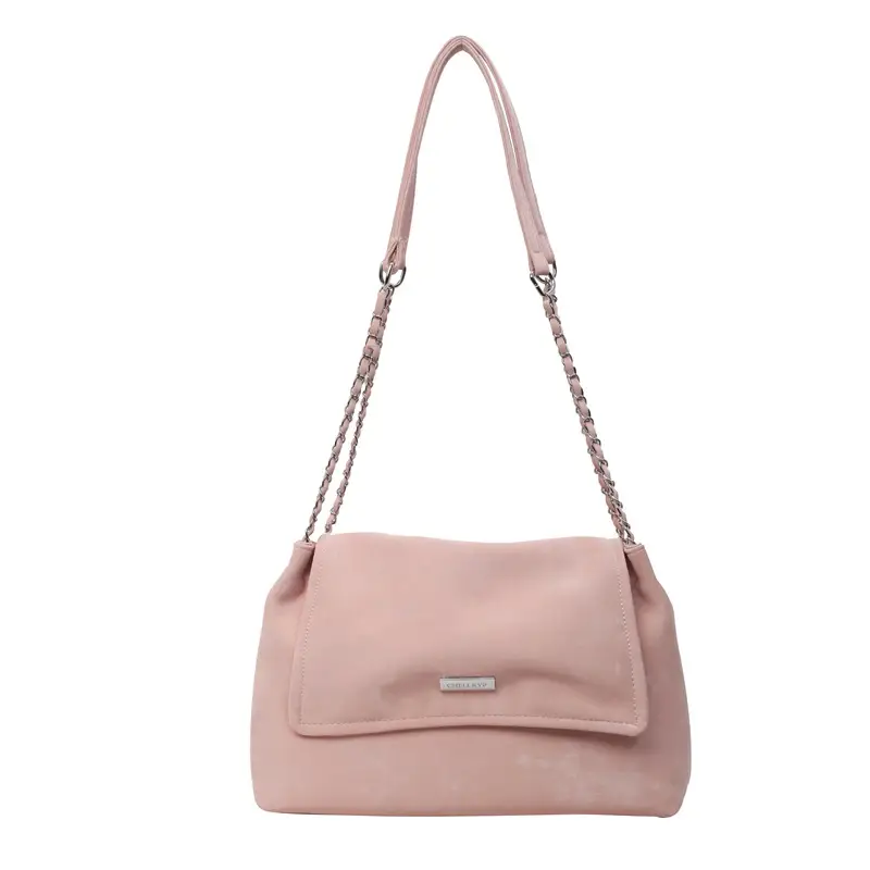Pink Chain Shoulder Bag for Women - Image 4