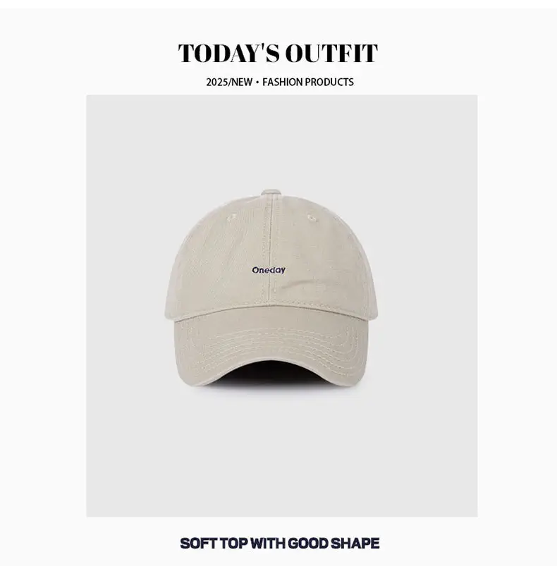 Women Retro Face Small Embroidered Cap Navy White Gray — feature 10