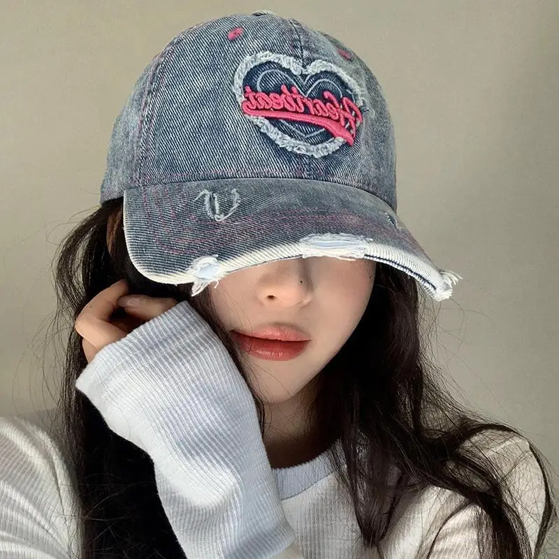 Women Retro Hole Peaked Cap Baseball Cap - Image 10