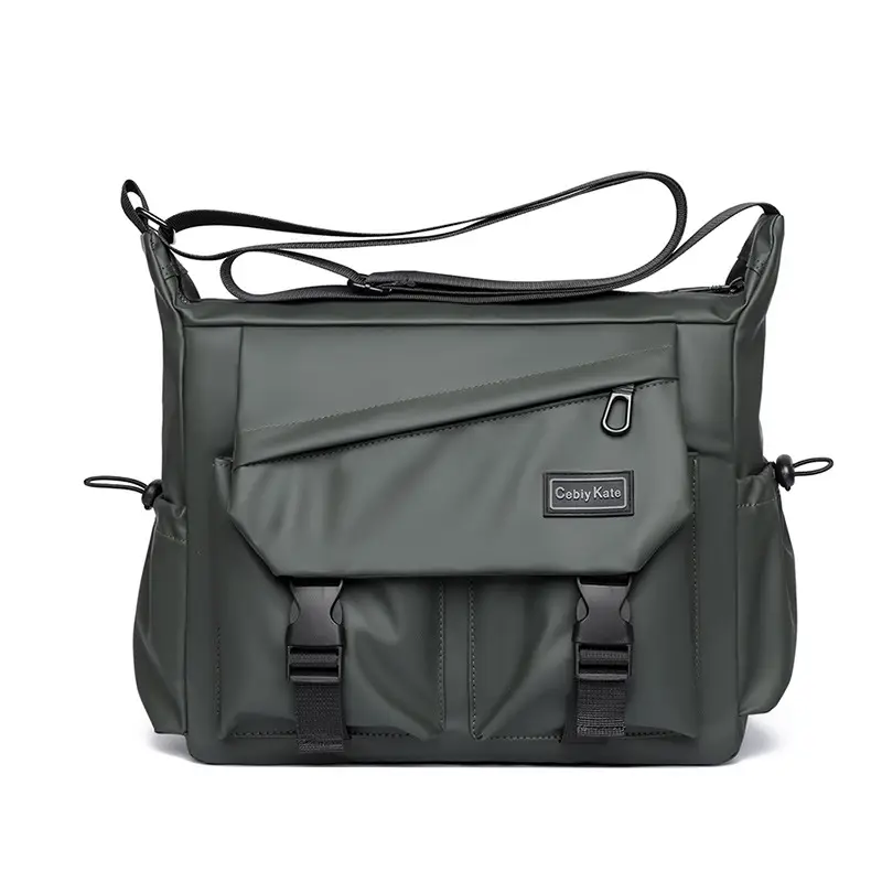 Men's Black Crossbody Shoulder Bag Large Capacity - Image 3
