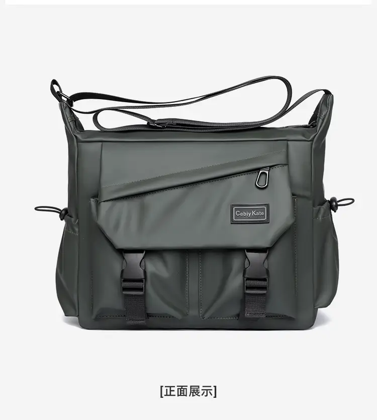 Men's Black Crossbody Shoulder Bag Large Capacity — feature 23