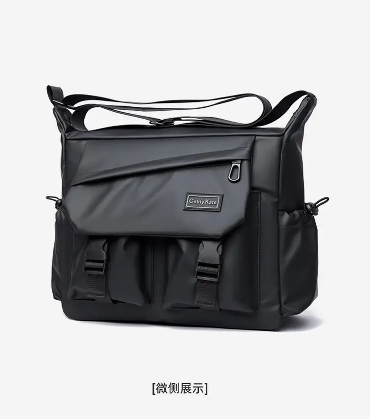 Men's Black Crossbody Shoulder Bag Large Capacity — feature 26