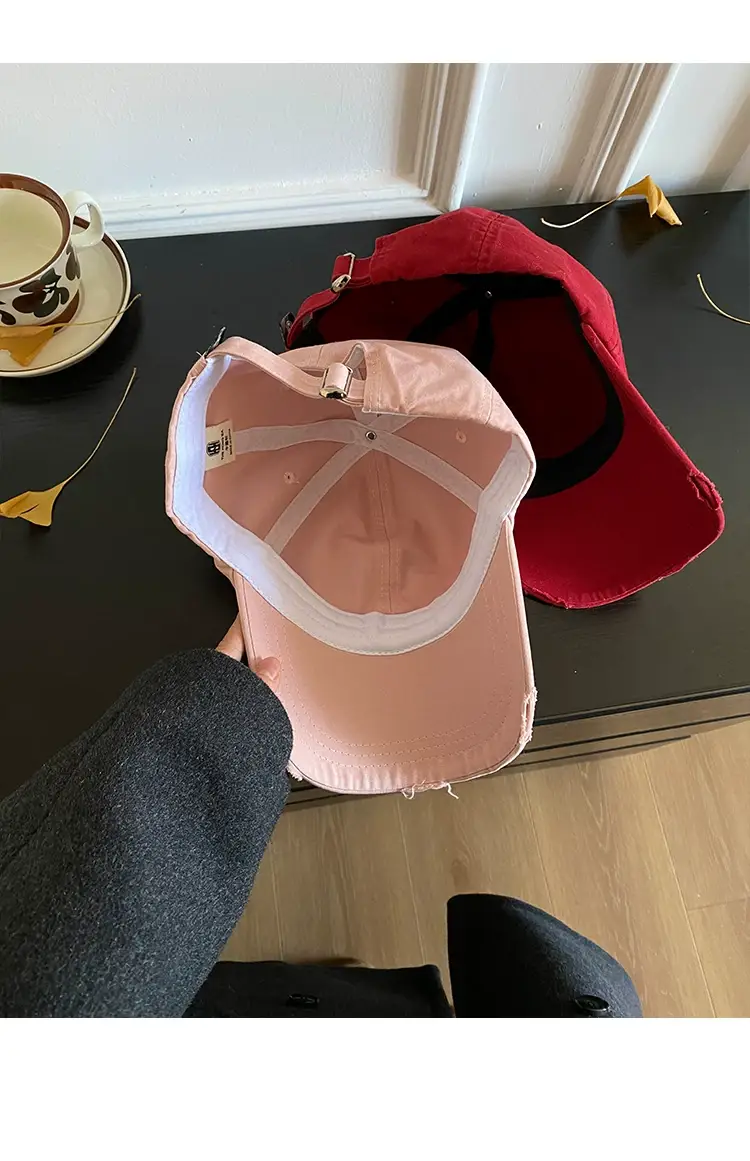 Women Pink Baseball Cap Wide Brim Same Style — feature 16