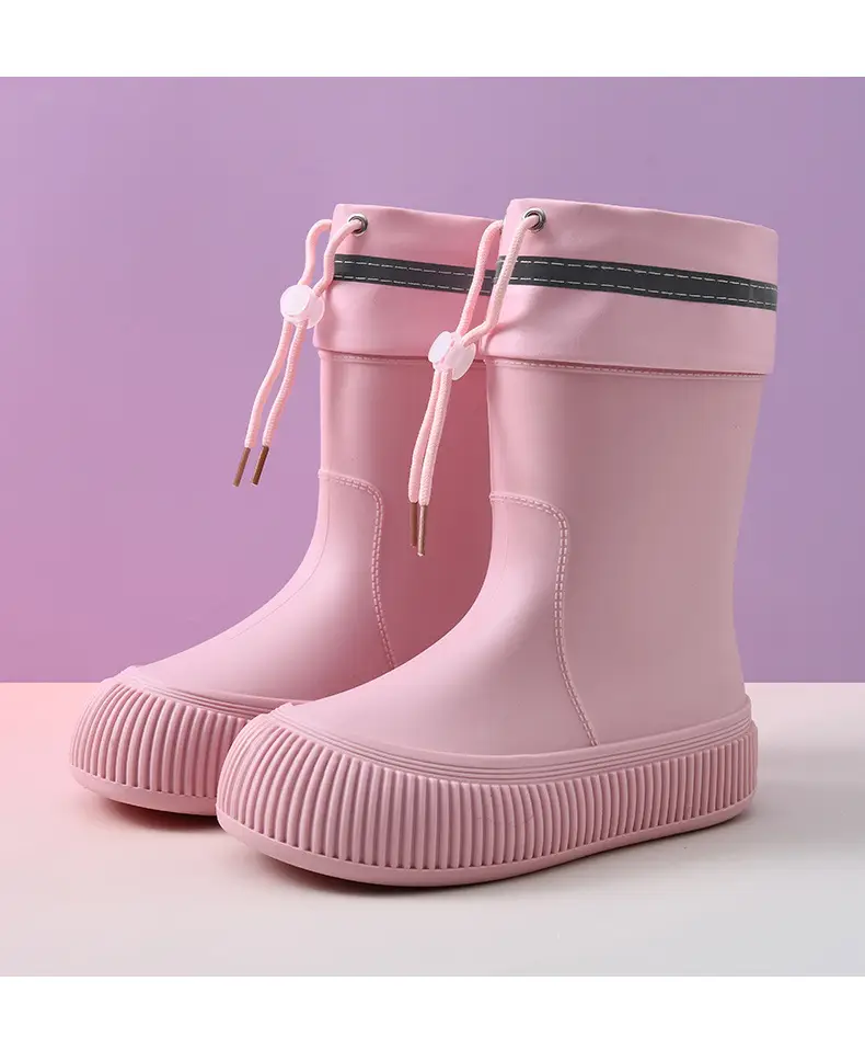 Wholesale mid-barrel corset eva rain boots women's adult non-slip water shoes kitchen sea-driven soft bottom wear-resistant fashion rain boots — feature 13