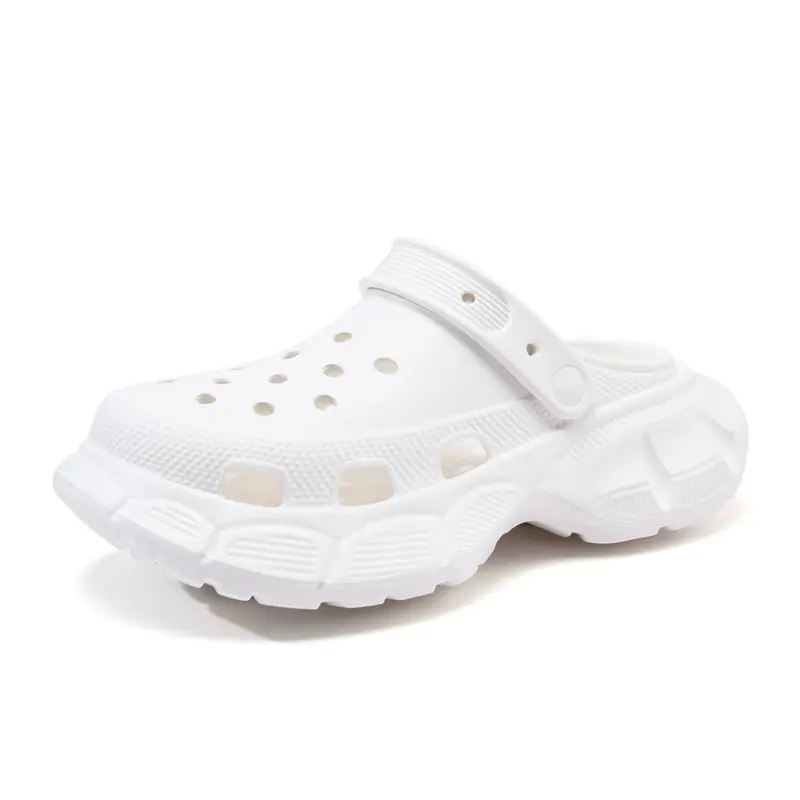 Thick-soled hole shoes women's summer new outdoor height-increasing slippers wear-resistant non-slip breathable beach deodorant toe slippers - Image 10