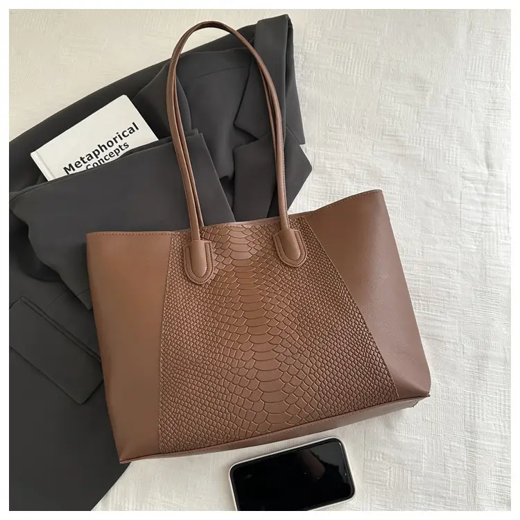 Women Crossbody Tote Bag Cream Large Capacity Spring Summer Commuter Bag — feature 20
