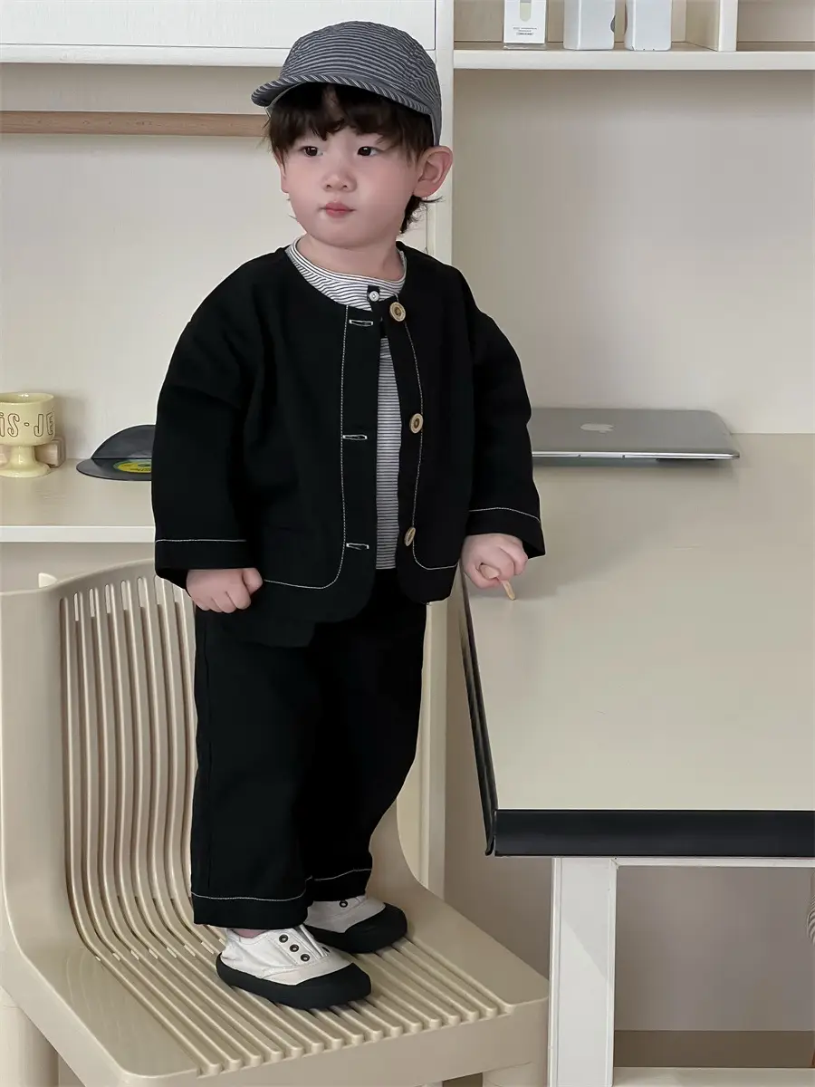 Boys Denim Jacket Spring Kids 2026 Korean Style - Image 8