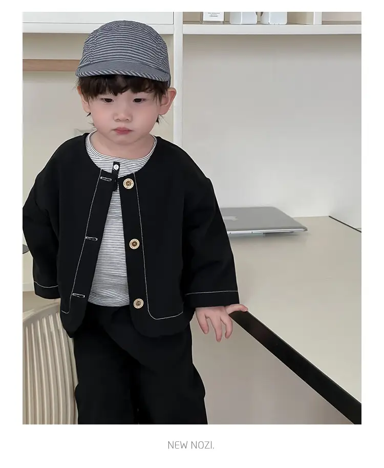 Boys Denim Jacket Spring Kids 2026 Korean Style — feature 4