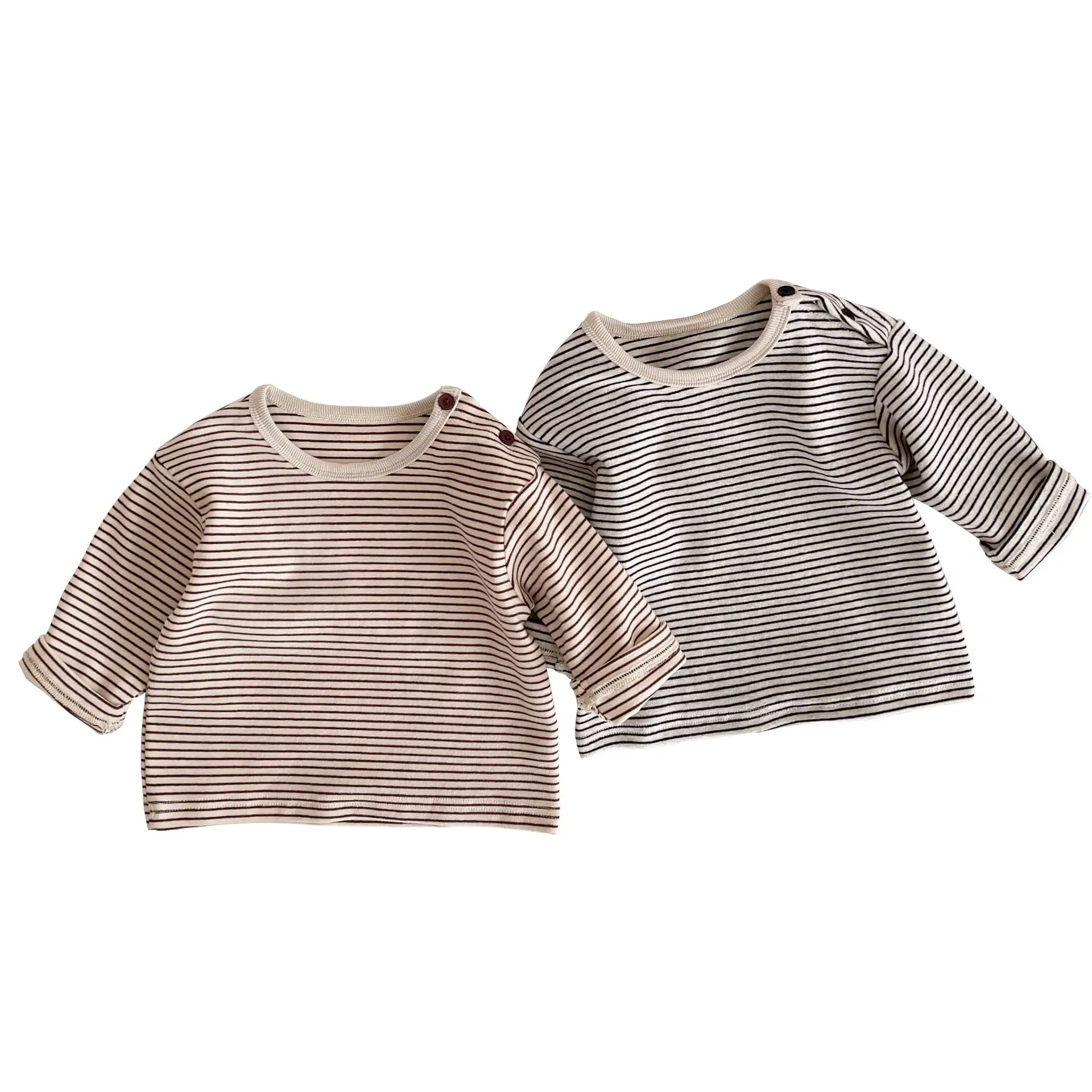 Children Striped Long Sleeve T Shirt Baby Set - Image 8