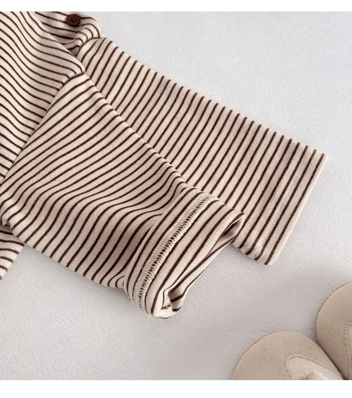 Children Striped Long Sleeve T Shirt Baby Set — feature 27