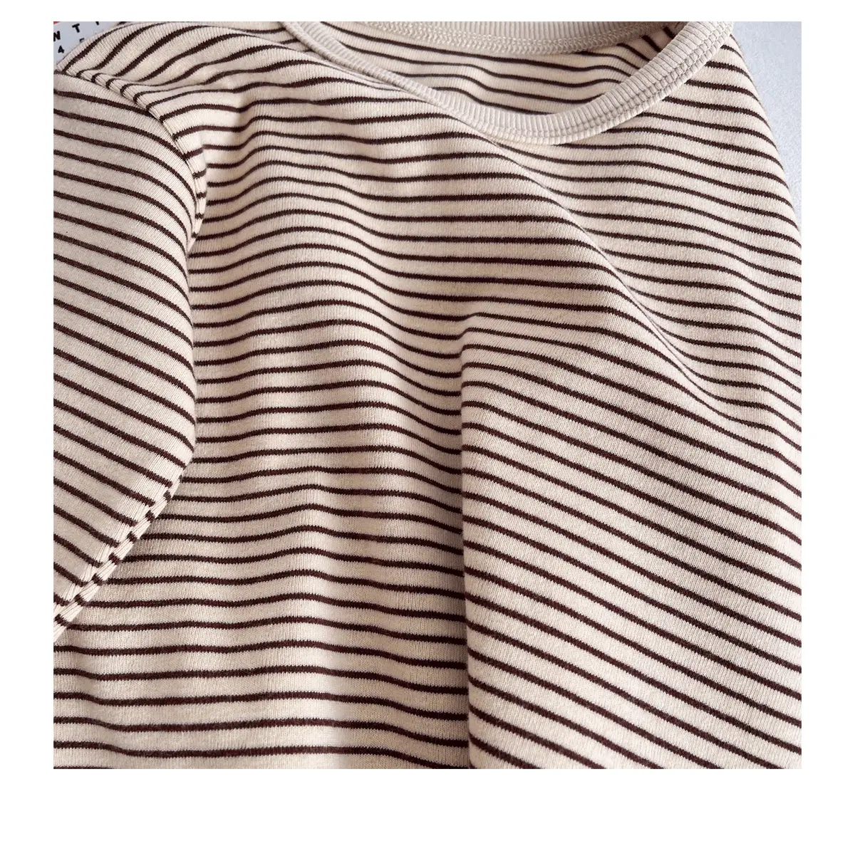 Children Striped Long Sleeve T Shirt Baby Set — feature 29