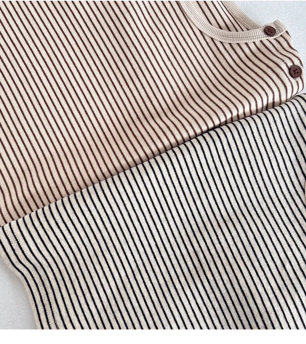 Children Striped Long Sleeve T Shirt Baby Set — feature 30