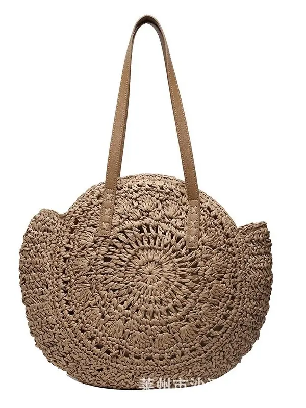2025 Round Paper Rope Woven Bag for Women - Image 9