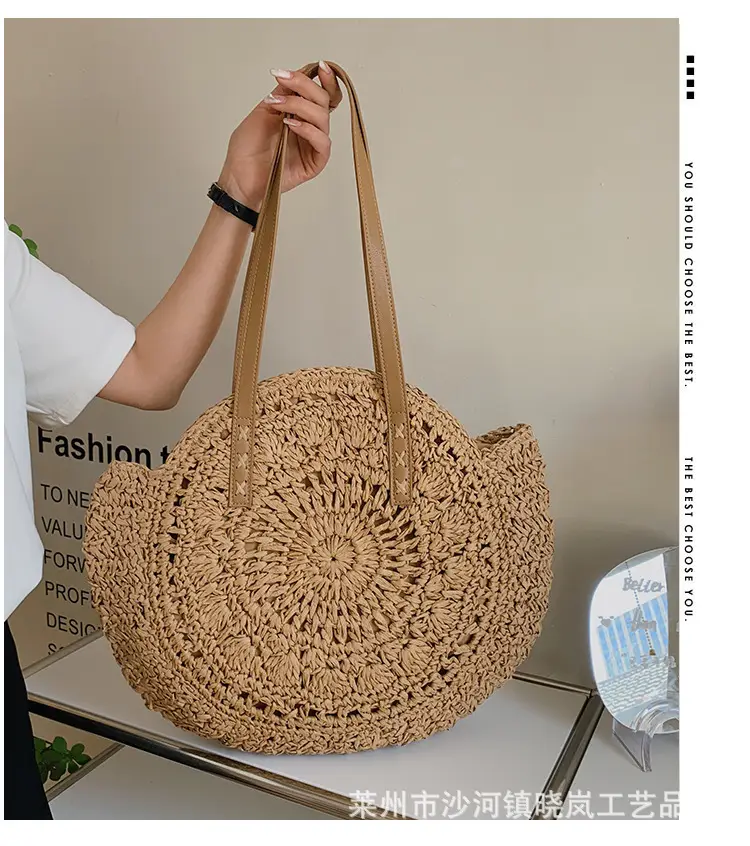 2025 Round Paper Rope Woven Bag for Women — feature 10