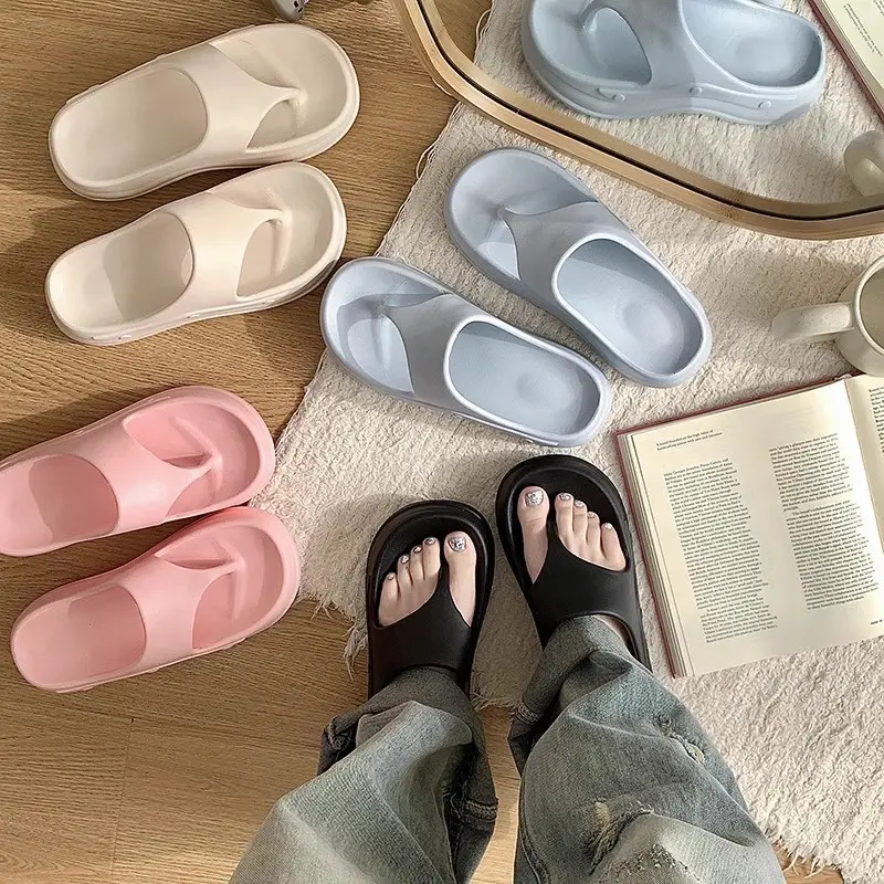 Women's Flip-Flops Slip-Flops Summer Non-Slip Korean Style Soft Bottom Thick Bottom Ins Trendy All-Match Comfortable Flip-Flops - Image 6