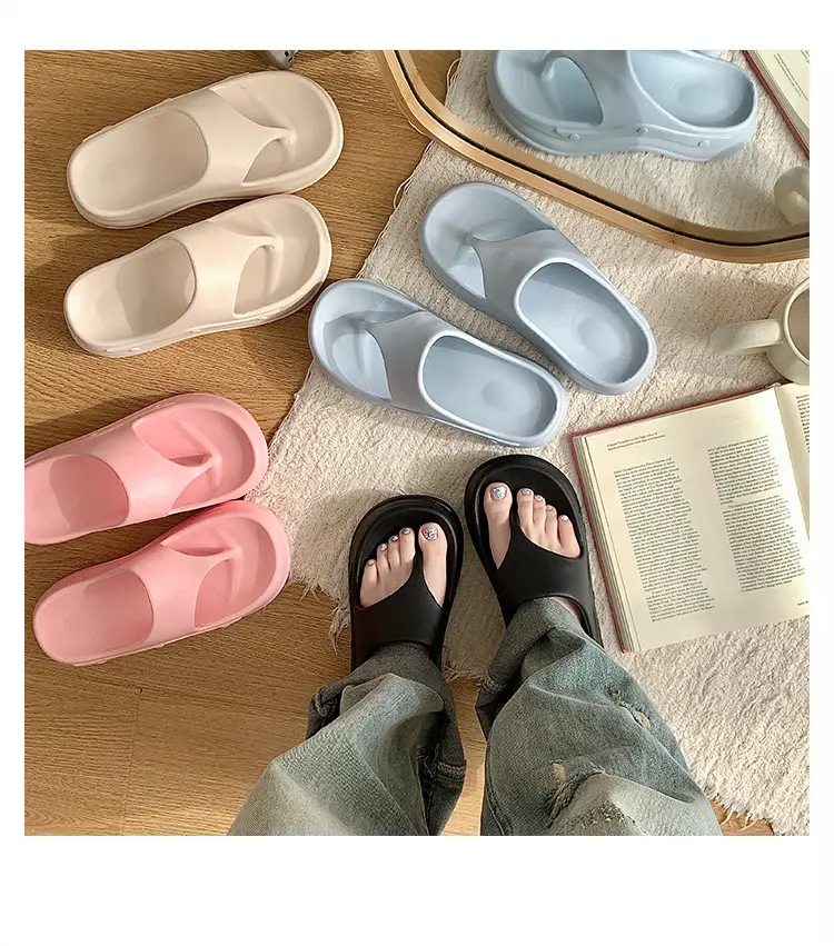 Women's Flip-Flops Slip-Flops Summer Non-Slip Korean Style Soft Bottom Thick Bottom Ins Trendy All-Match Comfortable Flip-Flops — feature 10