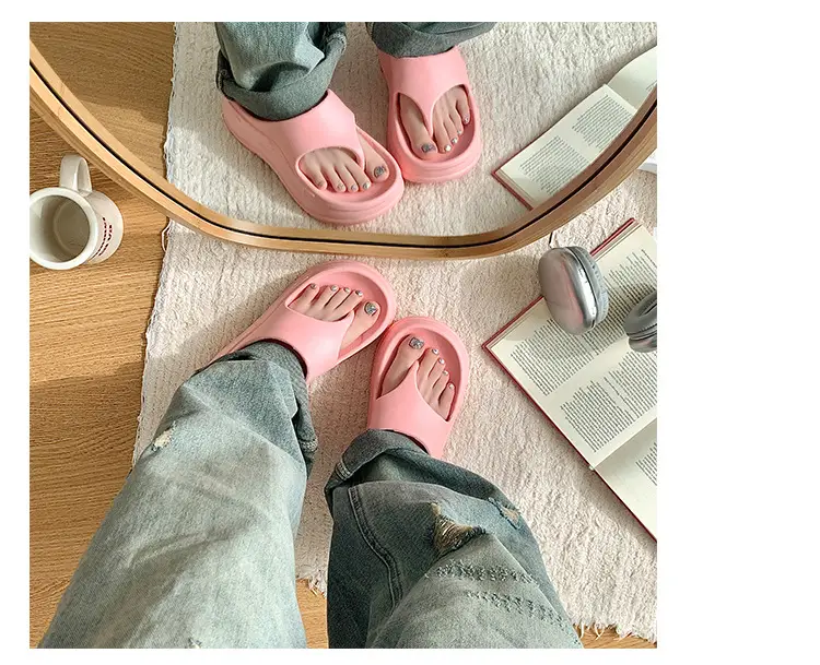 Women's Flip-Flops Slip-Flops Summer Non-Slip Korean Style Soft Bottom Thick Bottom Ins Trendy All-Match Comfortable Flip-Flops — feature 24