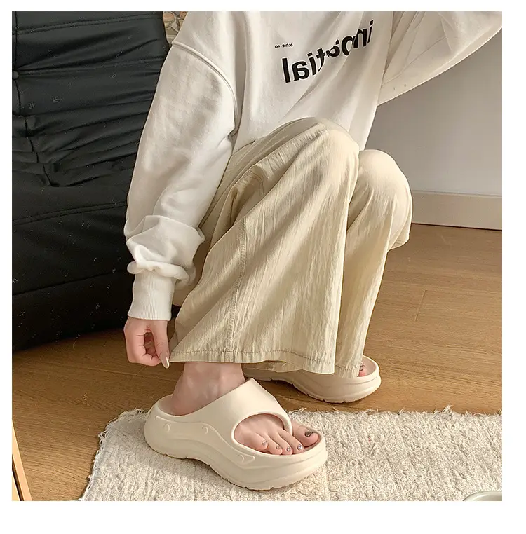 Women's Flip-Flops Slip-Flops Summer Non-Slip Korean Style Soft Bottom Thick Bottom Ins Trendy All-Match Comfortable Flip-Flops — feature 28