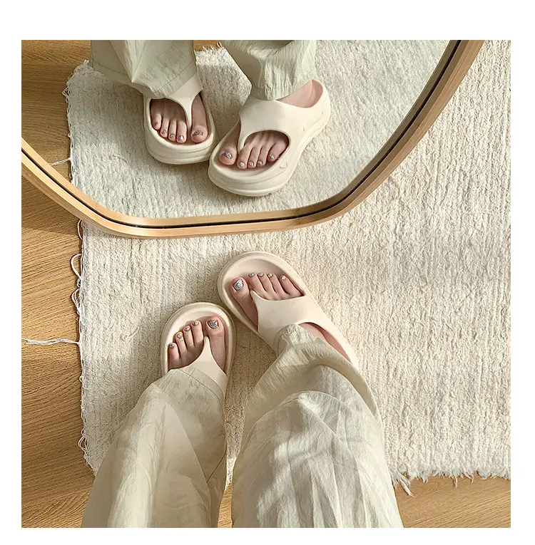 Women's Flip-Flops Slip-Flops Summer Non-Slip Korean Style Soft Bottom Thick Bottom Ins Trendy All-Match Comfortable Flip-Flops — feature 29