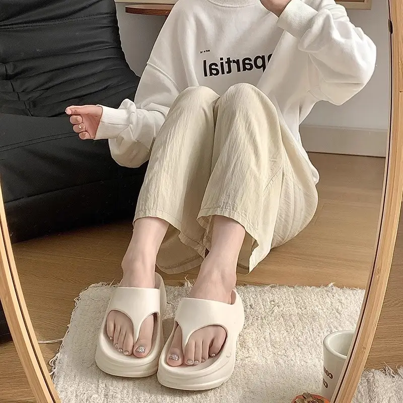 Women's Flip-Flops Slip-Flops Summer Non-Slip Korean Style Soft Bottom Thick Bottom Ins Trendy All-Match Comfortable Flip-Flops — feature 4