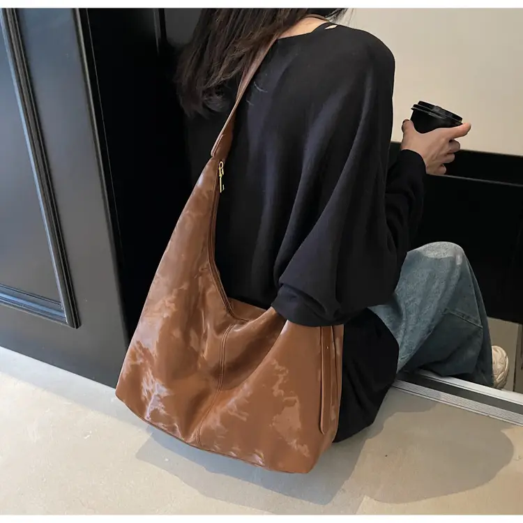 White Korean Style Underarm Tote Bag for Women — feature 14