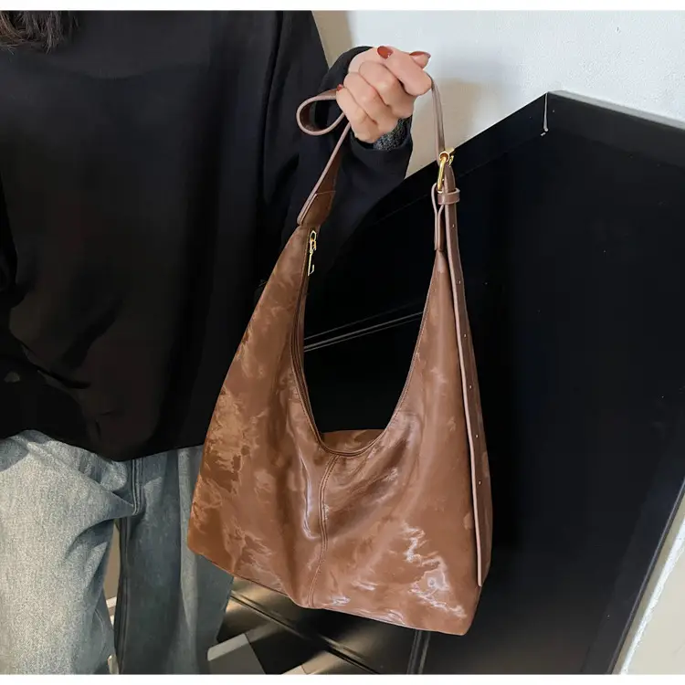 White Korean Style Underarm Tote Bag for Women — feature 15