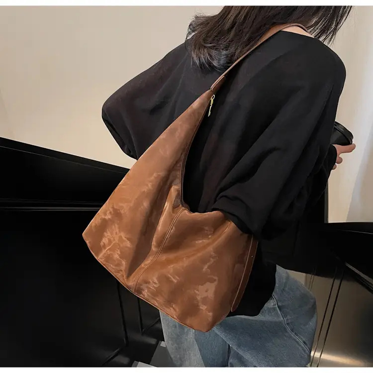 White Korean Style Underarm Tote Bag for Women — feature 17