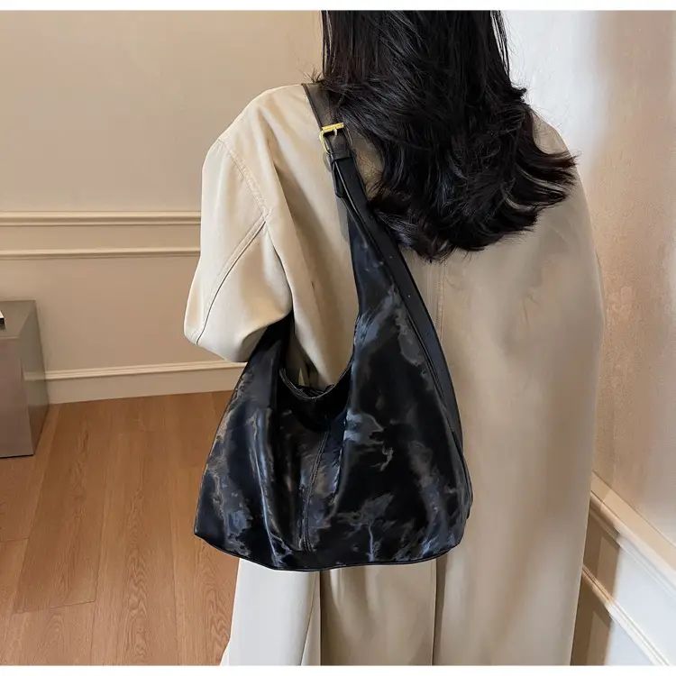 White Korean Style Underarm Tote Bag for Women — feature 20