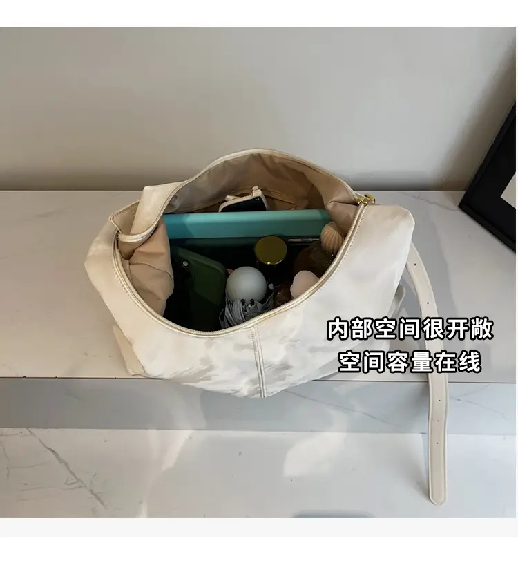 White Korean Style Underarm Tote Bag for Women — feature 7