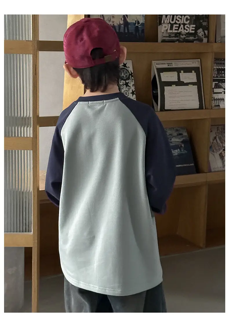 Boys Long Sleeve T-Shirt Grey 2025 Big Kidsren — feature 21