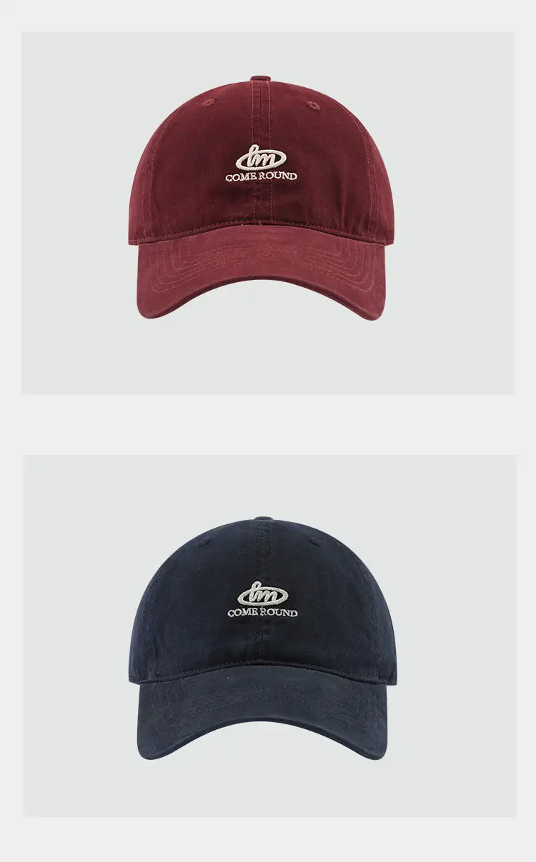 Japanese Style Letter Embroidered Baseball Cap Grey — feature 10