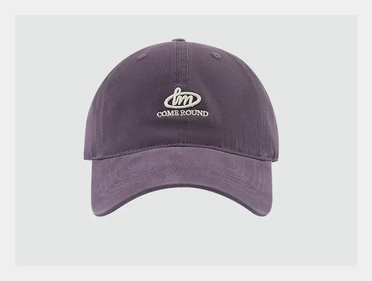 Japanese Style Letter Embroidered Baseball Cap Grey — feature 8