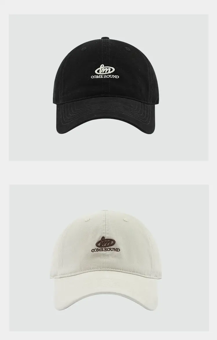 Japanese Style Letter Embroidered Baseball Cap Grey — feature 9
