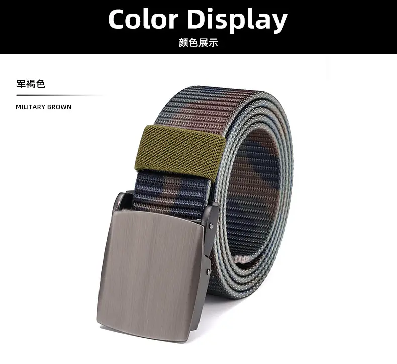 Men's Camo Tactical Belt with Alloy Buckle — feature 16