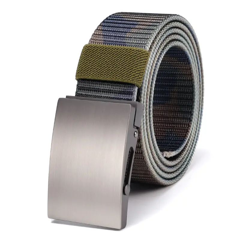 Men's Camo Tactical Belt with Alloy Buckle - Image 2