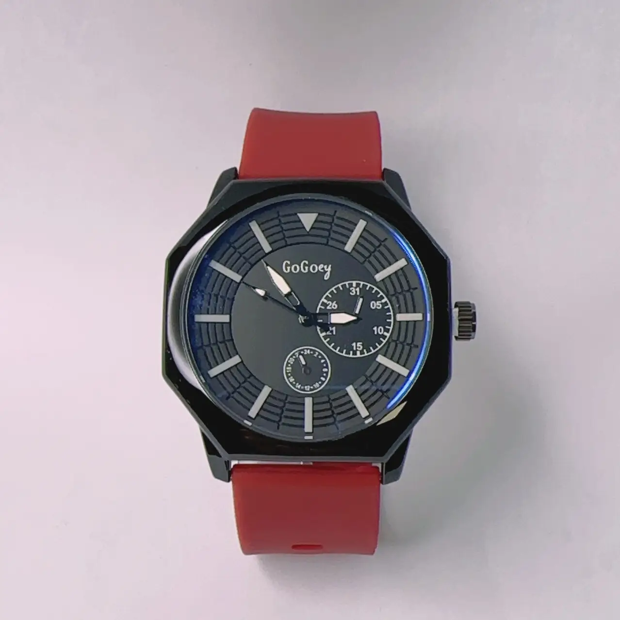 Galaxy Quartz Watch Red Silicone Men Women — feature 13