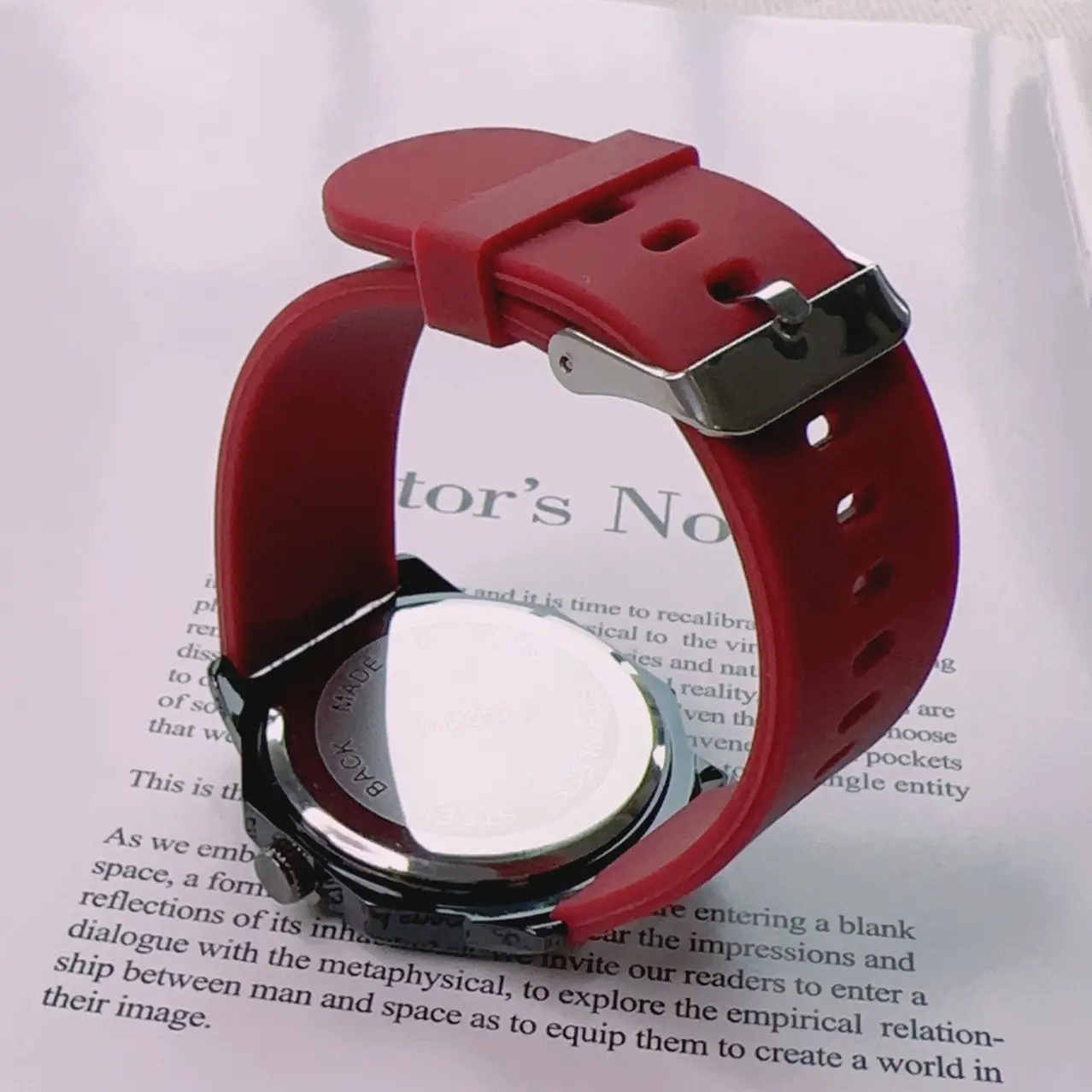 Galaxy Quartz Watch Red Silicone Men Women — feature 14