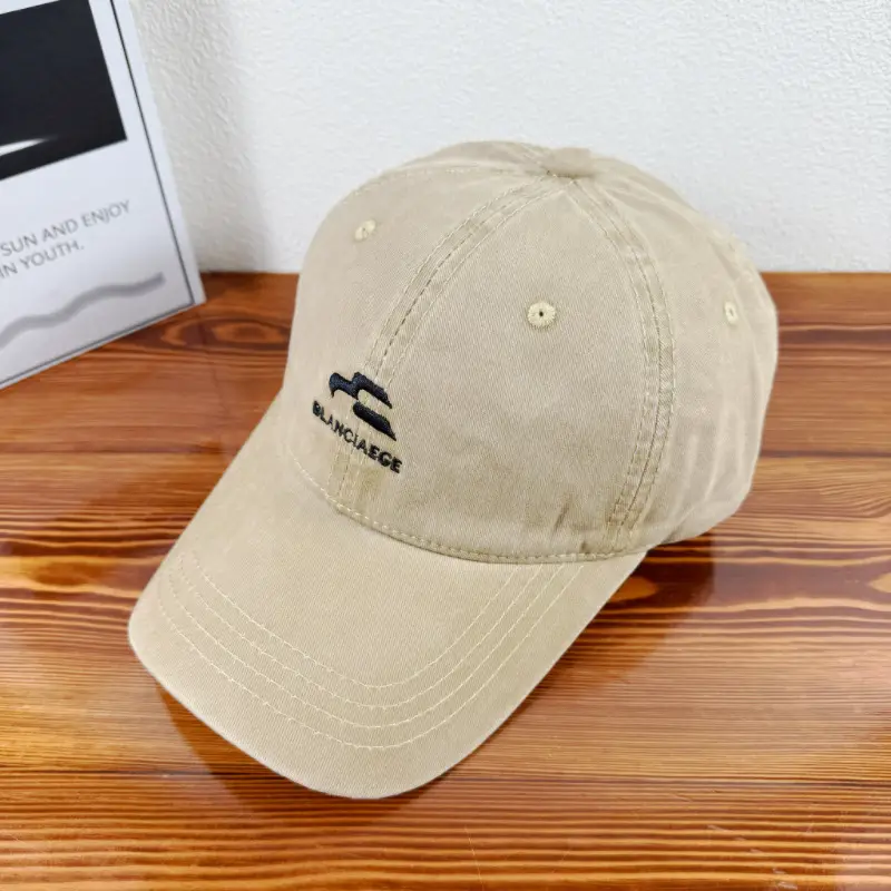 Women's Beige Baseball Cap with Sunshade & Logo - Image 6