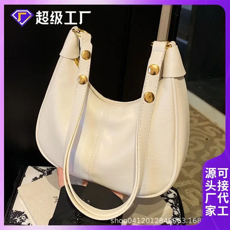 Women's White Leather Crossbody Bag 2024 New Style - Image 9
