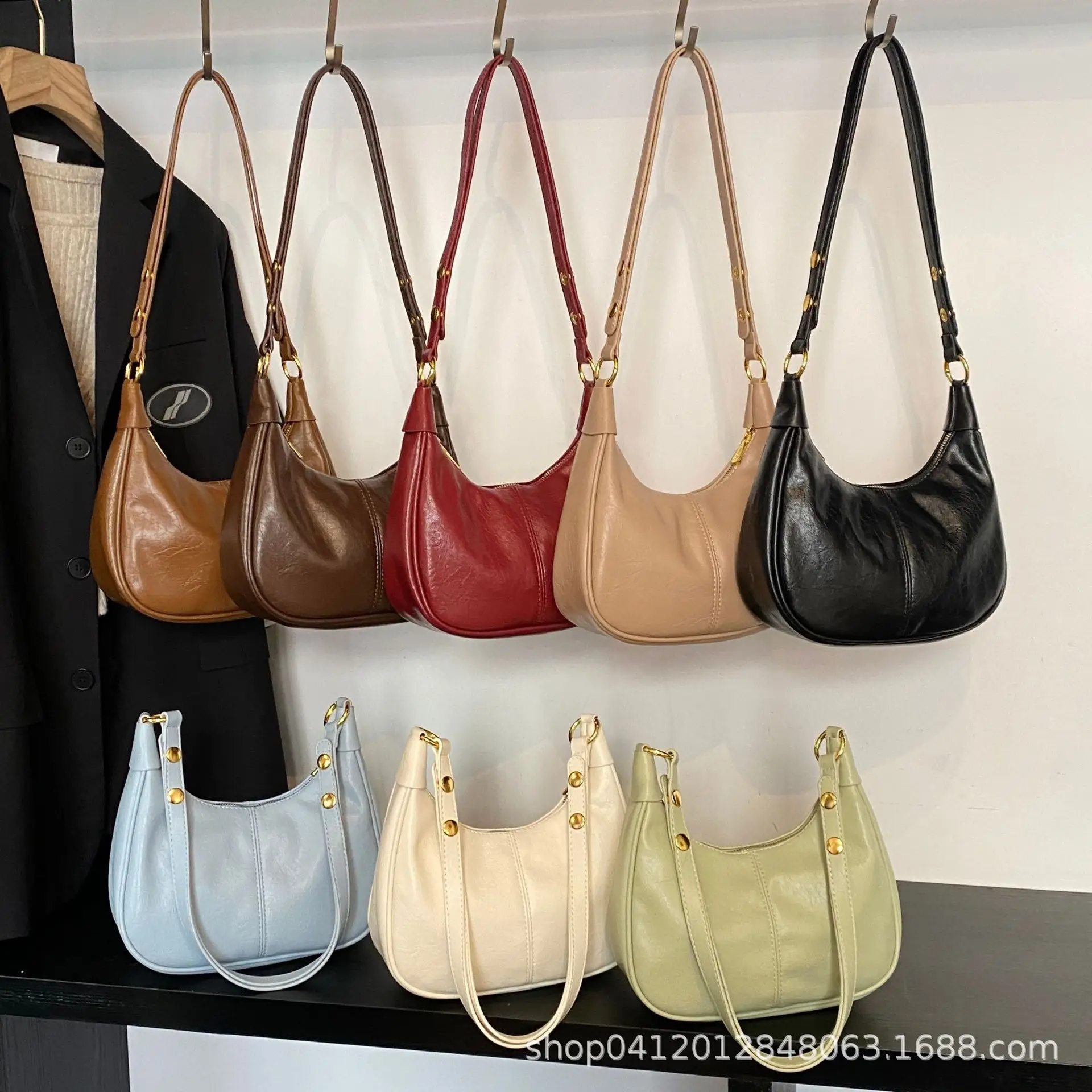 Women's White Leather Crossbody Bag 2024 New Style - Image 12