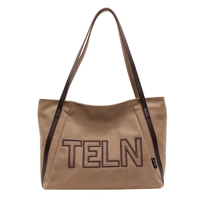 Fashion Retro Ruiying Letter Tote Bag Canvas 2025 - Image 2