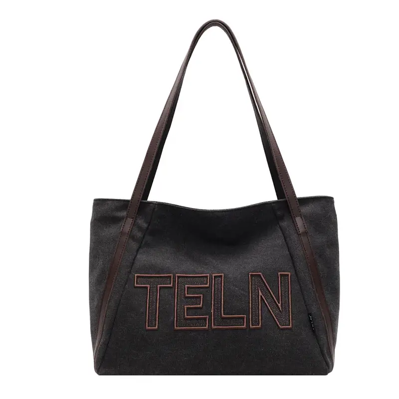 Fashion Retro Ruiying Letter Tote Bag Canvas 2025 - Image 3
