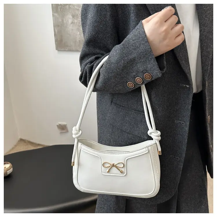 White Textured Shoulder Bag for Women 2025 — feature 9