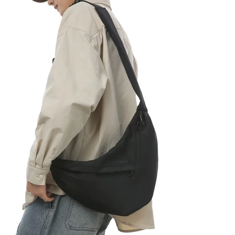 Men's Crossbody Bag Japanese Casual Sports Dumpling Bag Women's Canvas Shoulder Bag Fashionable Brand Men's Satchel luggage and leather goods - Image 2
